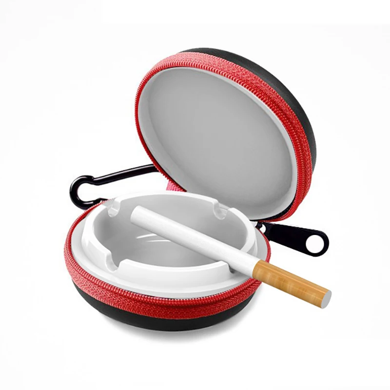 

Outdoor Hiking Travel Portable Ashtray High Temperature Resistant Smoking Ash Organizer