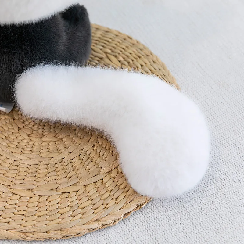 かわいい星と月の猫のぬいぐるみ、子供の誕生日プレゼントに最適なキュートなぬいぐるみ、愛らしい猫の枕、抱きしめられる脚を抱く人形