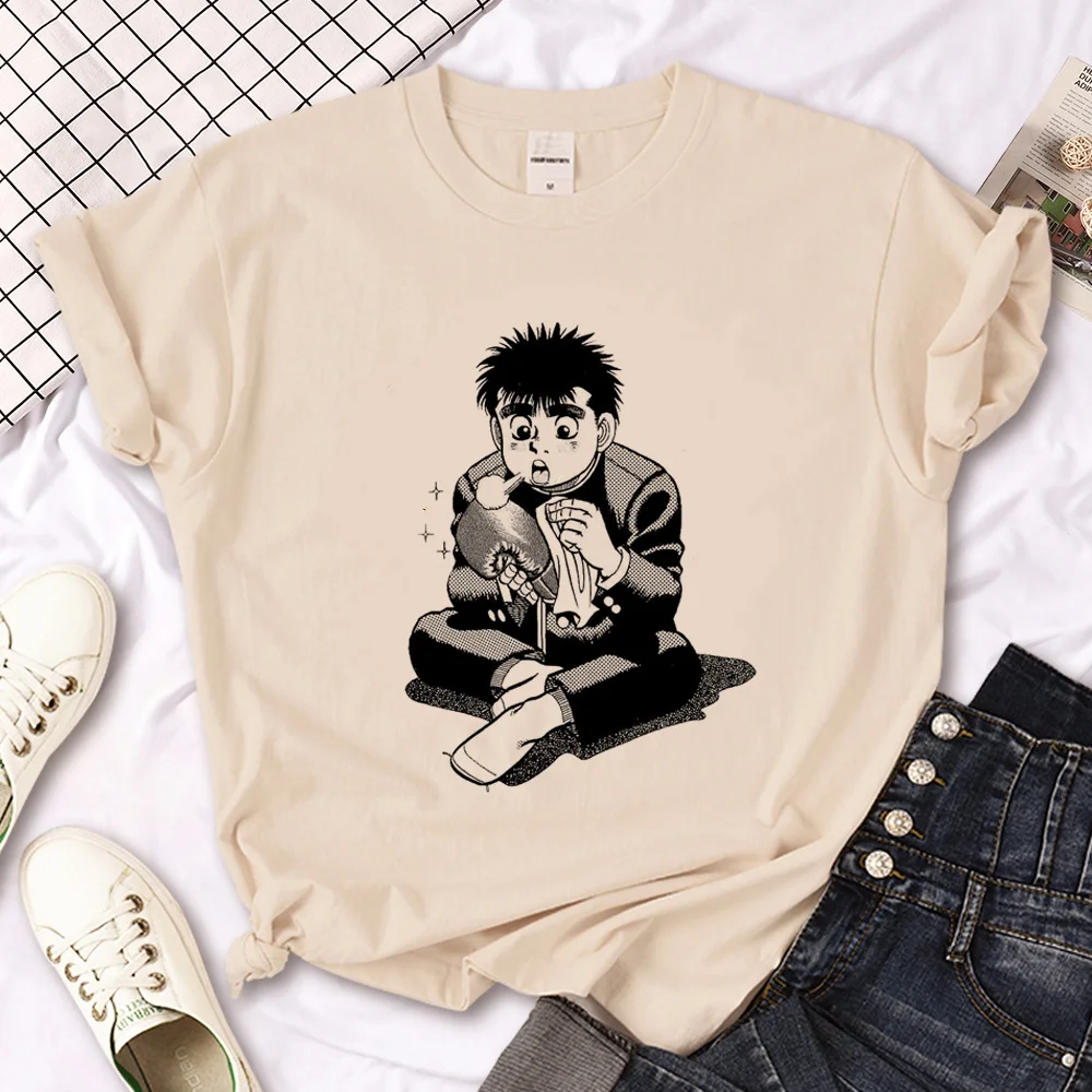 Kbg Hajime No Ippo Kaus t shirt women graphic comic t shirt female y2k streetwear manga clothes