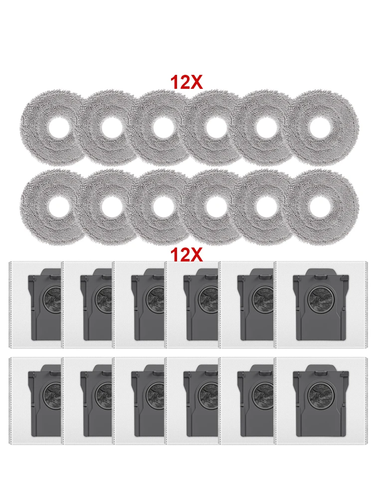 Dweildoeken Stofzak Vacuümonderdelen Voor Dreame X30/X40/X50 Ultra S10/S30 Pro Ultra L10s Pro Ultra L40S Pro Ultra L50 Pro Ultra - afbeelding 2
