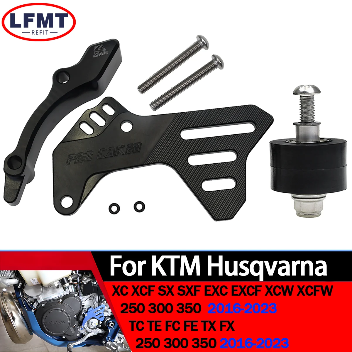 Motorcycle integrated front sprocket cover box protection protection chain protection For Husqvarna FE250 FX250 FX350 2017-2023