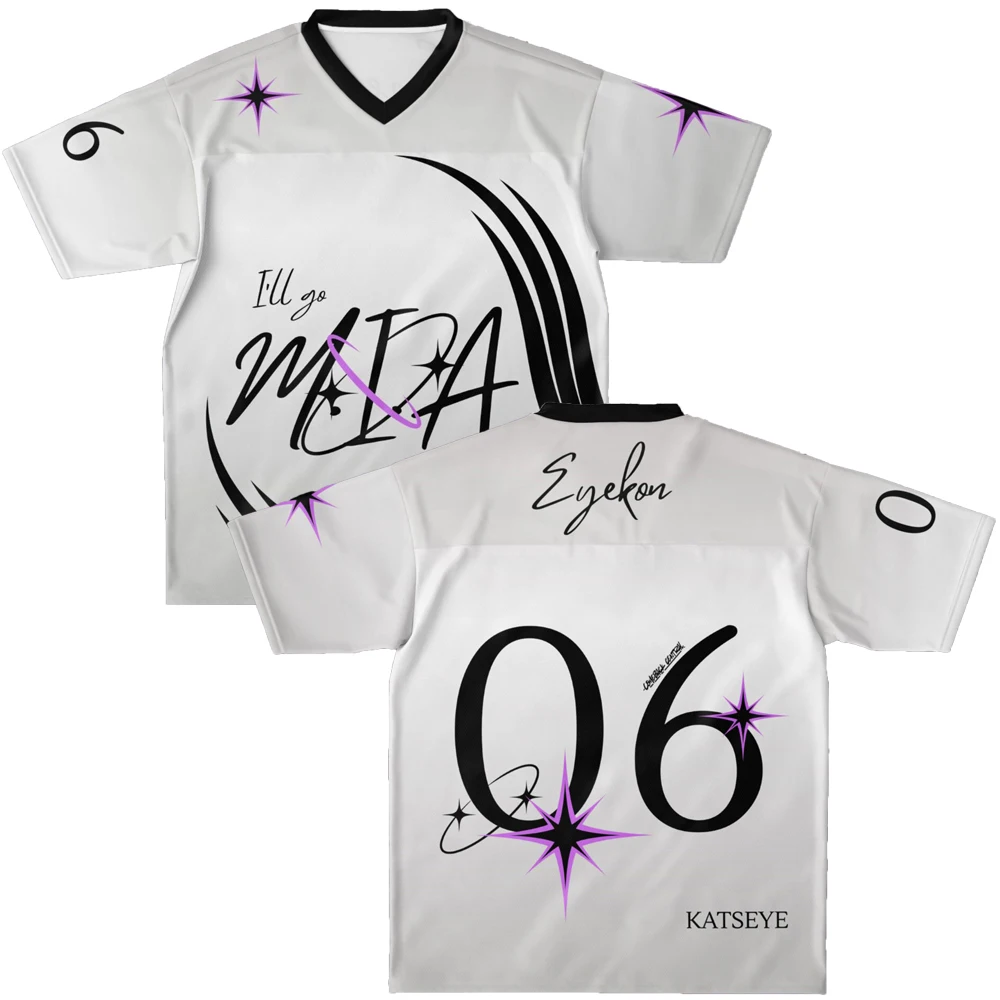 

KATSEYE Beautiful Chaos Tour T-Shirt Sports Jersey MANON SOPHIA DANIELA LARA MEGAN YOONCHAE V-neck Short Sleeve Graphics Tees