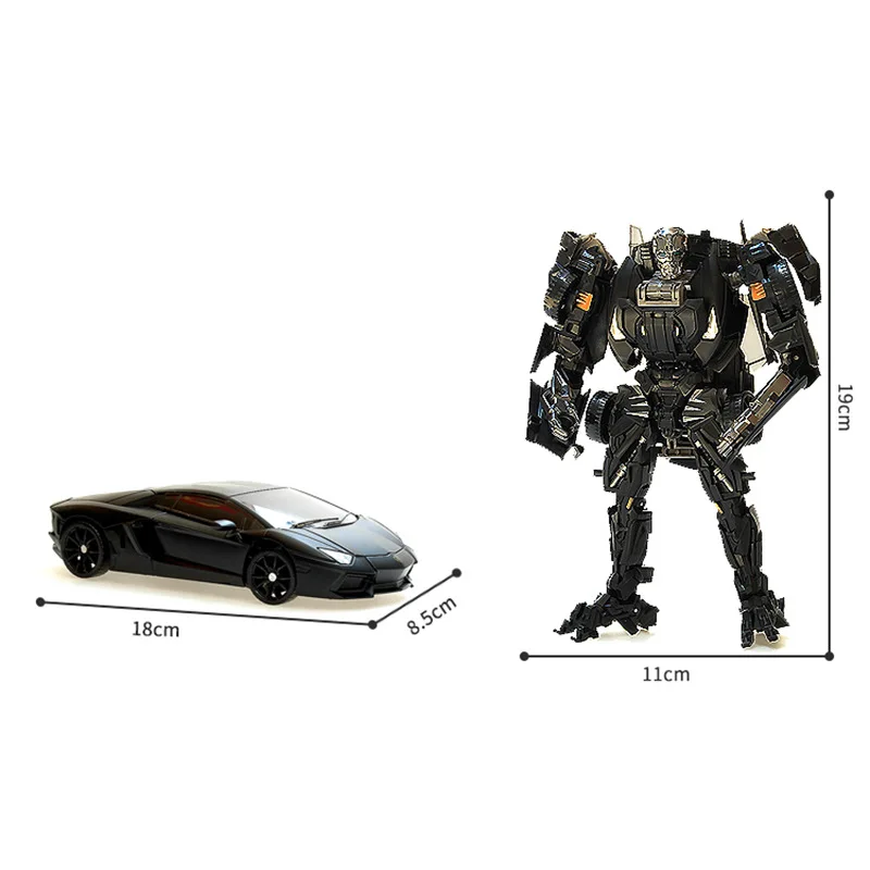 In Stock KBB 6654 Dark Edition Transformation Toy LP700 Rambo Car Robot Action Figures Toys Collection Gifts