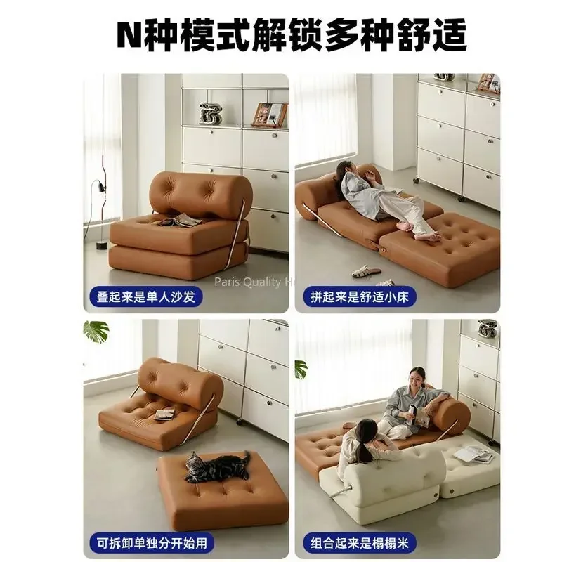 Modern Folding Sofa Bed Multifunctional Living Room Sofas Relaxing Sofa Chair Comfortable Individual Reclining Chairs Furniture