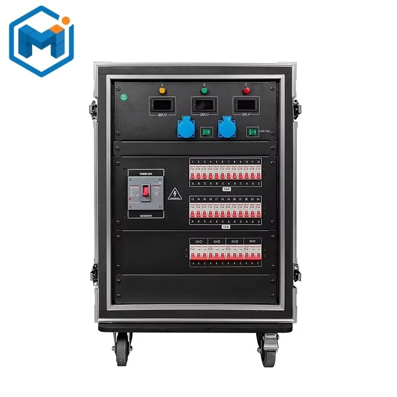 Customizable 24 Road 16A + 4 Road 32A CEE 3pin/5pin Output Power Distribution Box 16/32A Power Distro