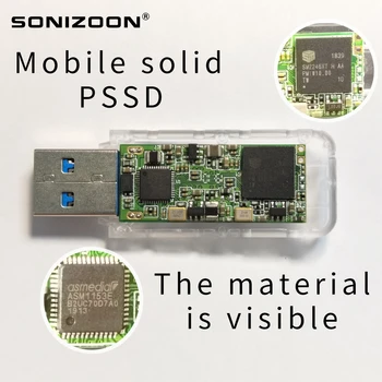 SONIZOON PSSD 64/128/256GB Portable Solid State Flash Drive PC External Solid State FLASH Drives USB3.0 Pen Drive wintogo