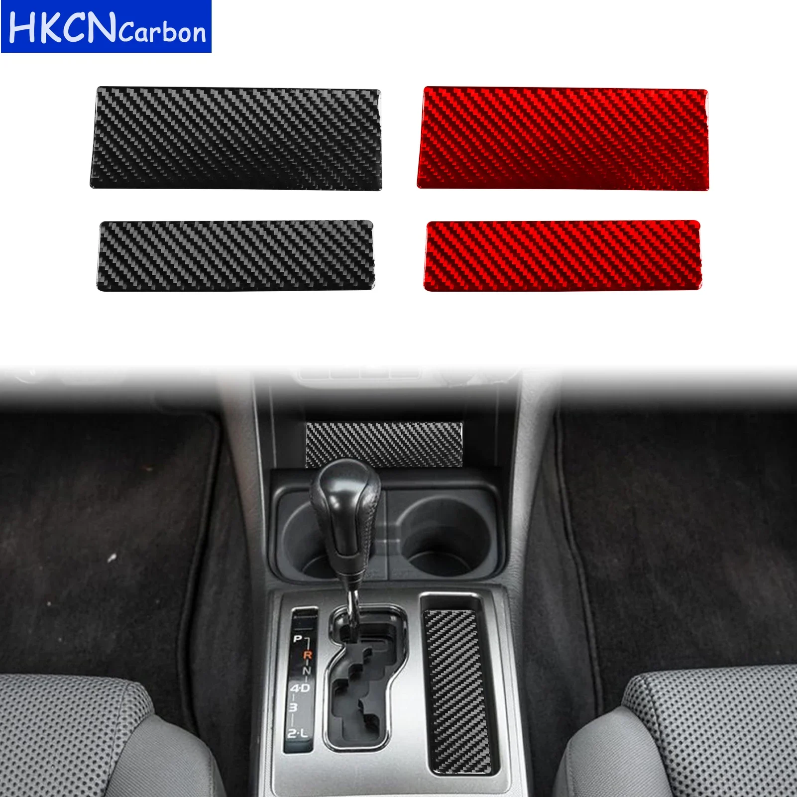 

For Toyota Tacoma 2011—2015 Cars Accessories Real Carbon Fiber Central Console Cover Trim Sticker Decorative Modification