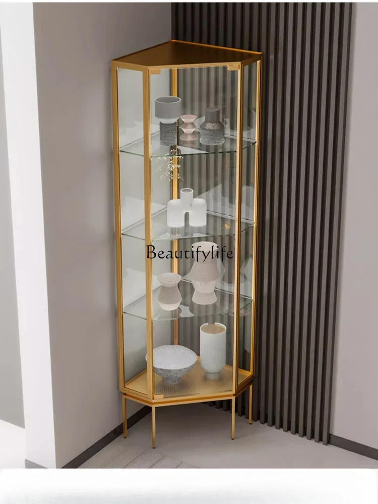 

yj9 Modern Minimalist Living Room Corner Cabinet Dining Room High-end Corner Storage Cabinet