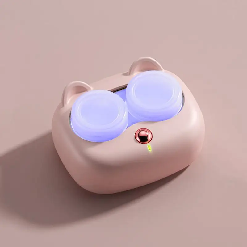 Ultrasonic Contact Lens Cleaning Machine with 1 Removable Box Pro Eye Protection Device for Travel Use view 4