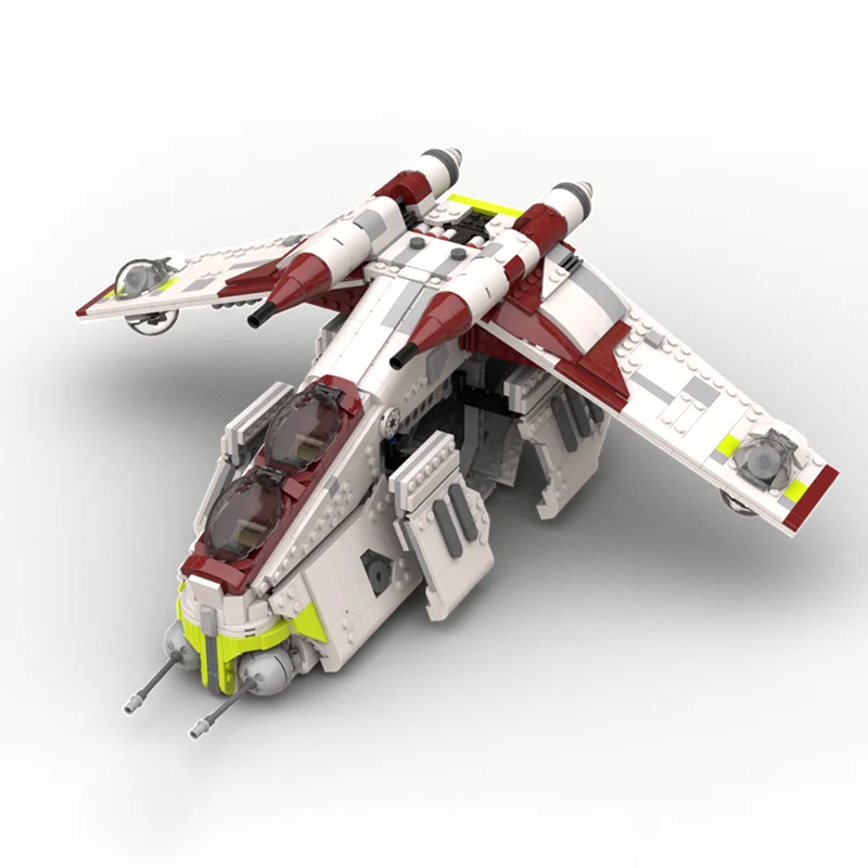 1641pcs MOC Republic Gunship CW Version Star Battle Model Building Blocks Toy Christmas Gifts Construction Education DIY Brick view 6