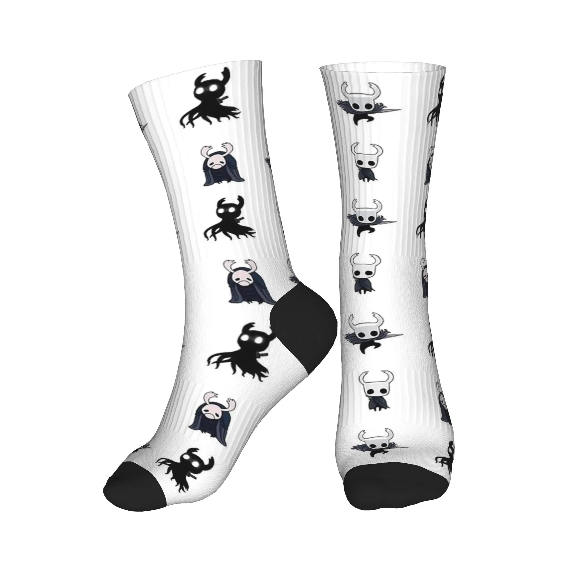 Couple Socks Hollow Knight Pack Print  Stockings Winter Retro Soft Breathable Socks Graphic Cycling Non Slip Socks