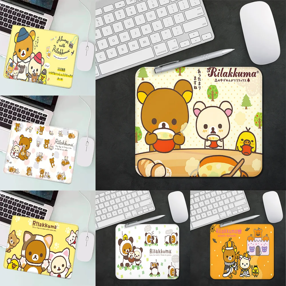 Japan SAN-X Rilakkuma cute Gaming Mouse Pad XS Small Mousepad For PC Gamer Desktop Decoration Office Mouse Mat Deskmat Rug