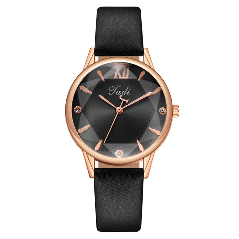 Elegante Roman Patterned Diamond Inlaid Watch, relógios de quartzo feminino, relógios de cinto, em estoque