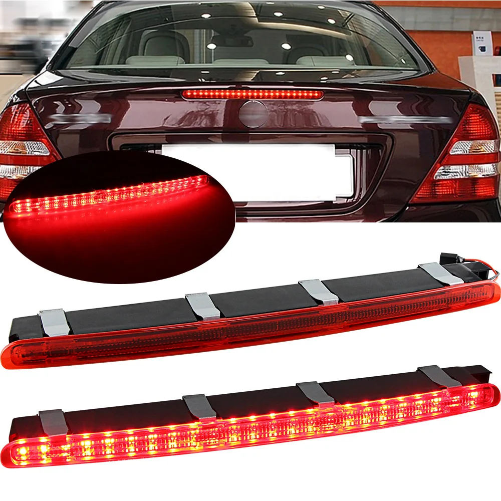 2038201456 Fit for Mercedes Benz W203 2000-2007 Car Rear Stop Tail Lamp Third Brake Light Rear Trunk Replacement Red LED Light