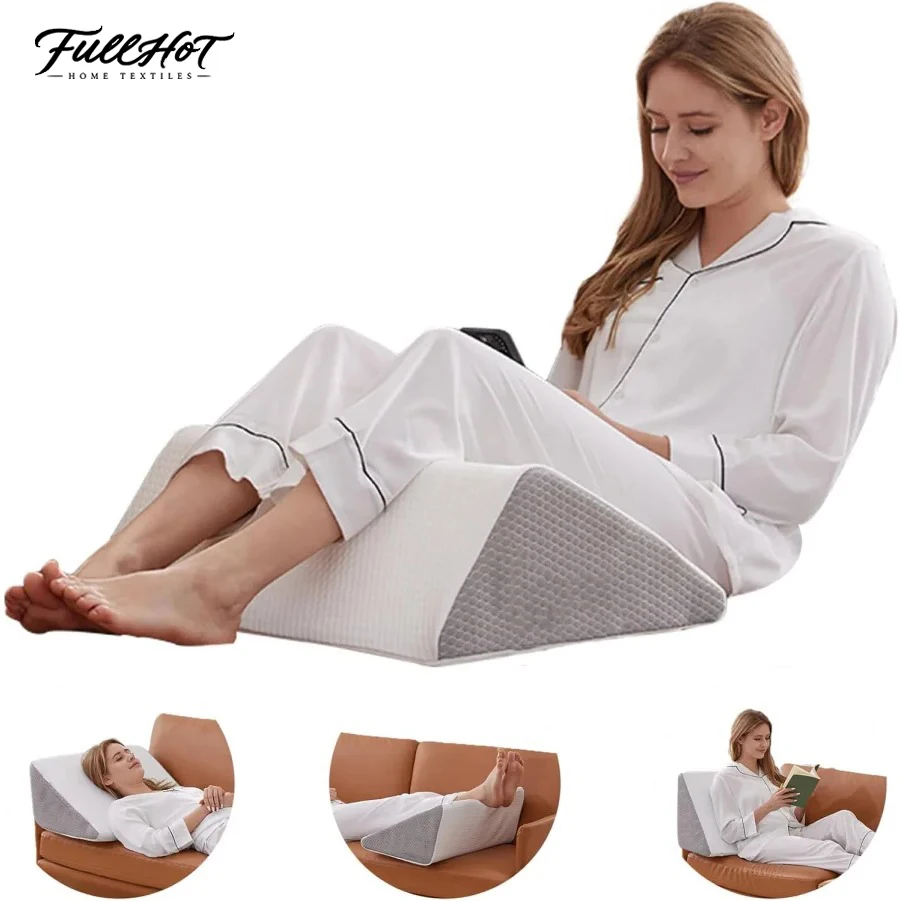 1 Pieces Wedge Pillow for Sleeping Body Positioners Turning Device Bedridden Leg and Knee Support Positioning Wedge Back Pillow