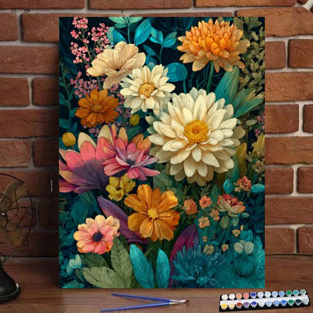 Painting by Numbers Oil colored Colorful Prosperous Story Digital Painting Handmade Adult Children Gift Wall Decoration D