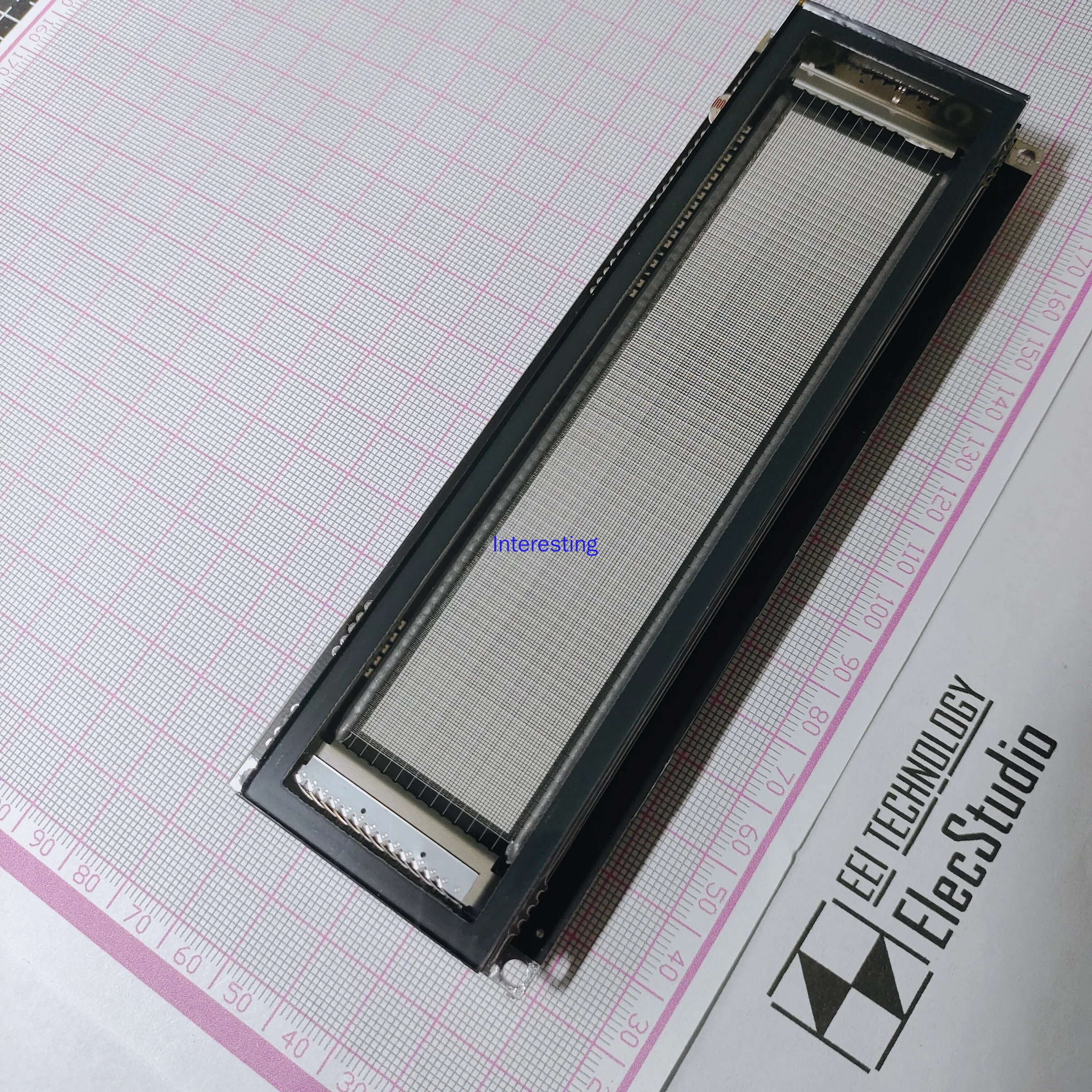 VFD Fluorescent Display 6.1 Inches VFD256x50 GP1287 Fluorescent Graphic Dot Matrix Display Module