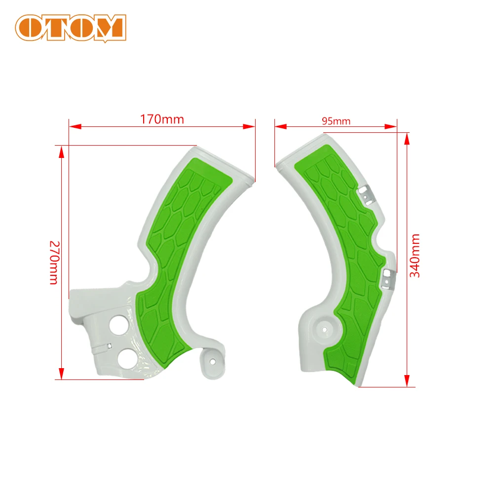 OTOM Motorcycle Frame Guard Protection Cover Pit Bike Plastic X-Grips Protective Shell For KAWASAKI KX450F Motocross Accessories