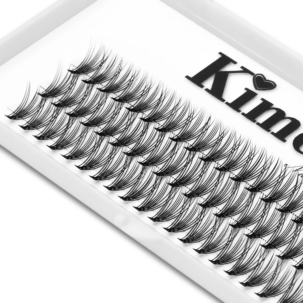 Kimcci 3D Russo Individuale Ciglia Estensione Visone Ciglia Professionisti Naturale 20P Ciglia Trucco Ciglia Finte Strumenti Cilia