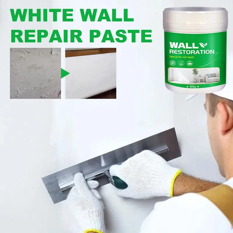 Kit di riparazione della toppa da parete Spackle da parete con raschietto facile da applicare Kit di riparazione della toppa da parete fori di riempimento nella parete di casa rimuovere le macchie