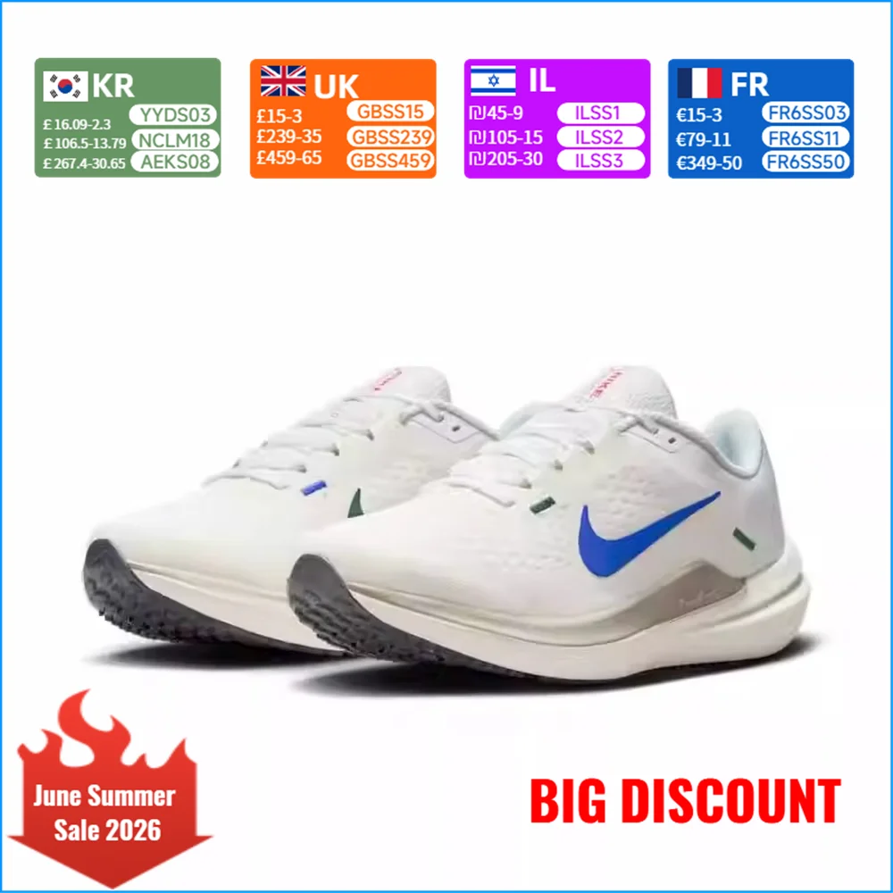 

Nike Air Winflo 10 Women's Low-Top Sneakers Durable, Slip-Resistant, Cushioned Casual Running Shoes HQ1184-141