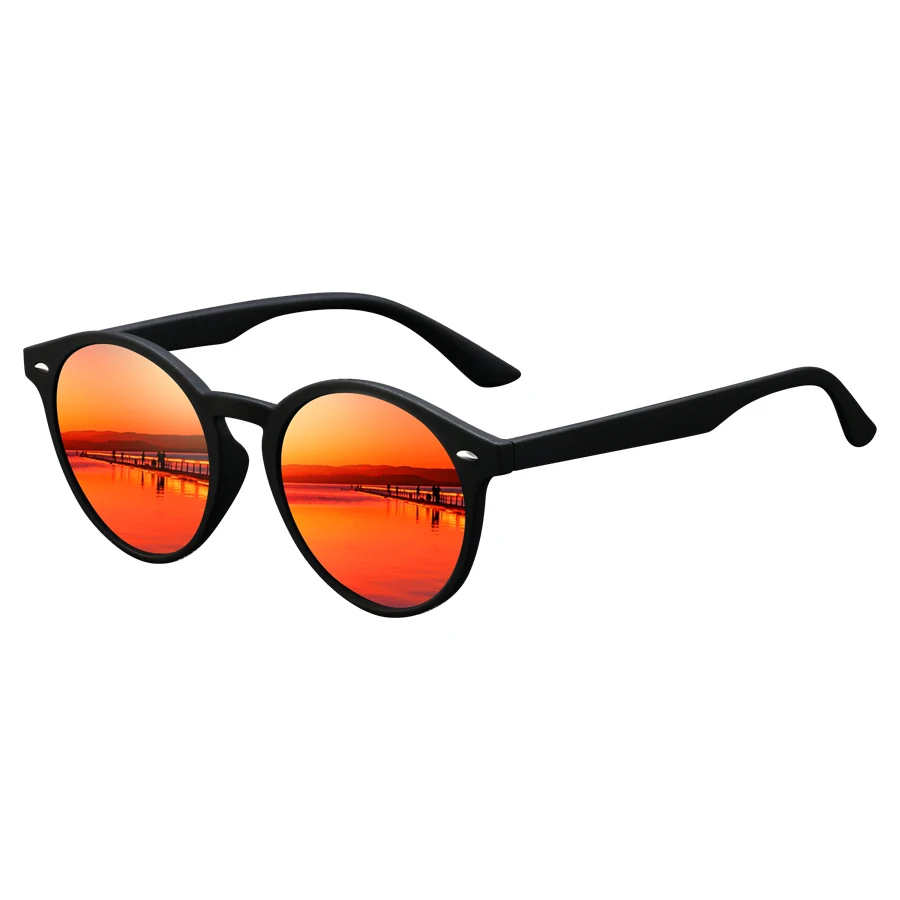 أزياء خمر للجنسين استدارة النظارات الشمسية الرجال النساء الصيد القيادة رجل العلامة التجارية الفاخرة مصمم نظارات شمسية UV400 نظارات