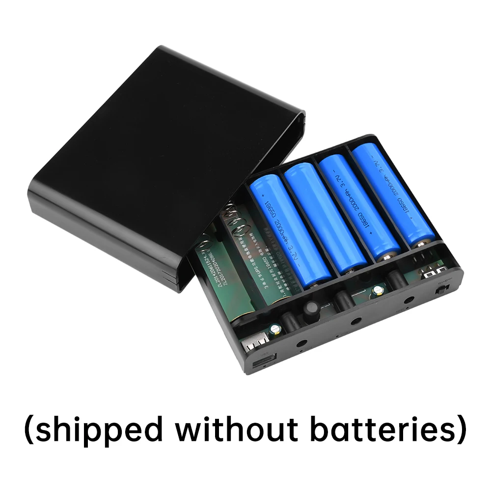 5V 9V 12V Output 6x 18650 Battery UPS Uninterrupted Power Supply DIY Power Bank Box for House Router Cellphone Tablet Modem