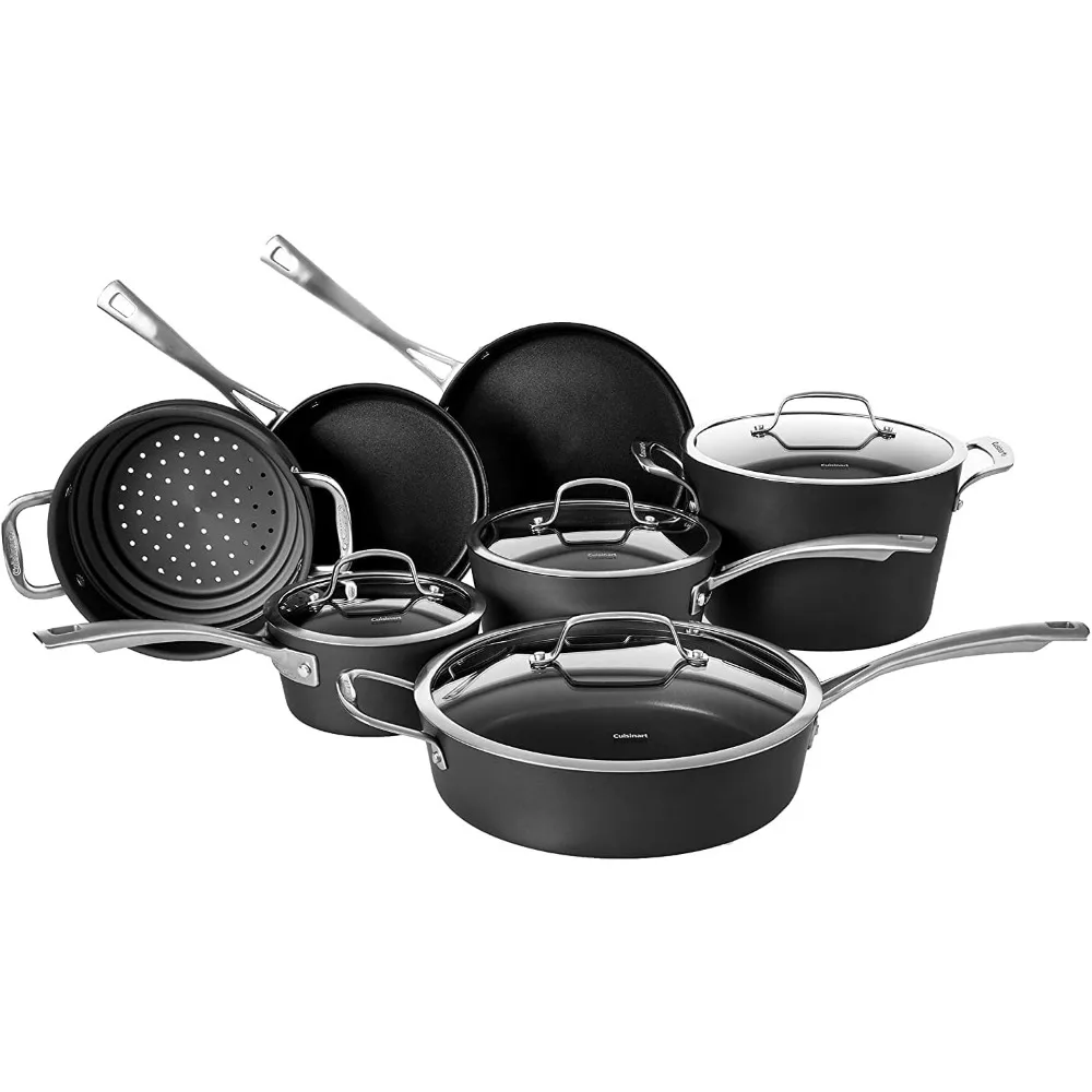 

Cuisinart 62I-11 Cookware Set, Black, Medium