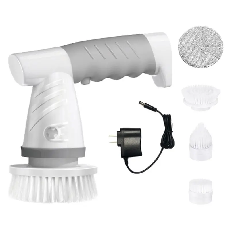 

ABGG-Cordless Electric Cleaning Brush With 5 Replaceable Brushes, Waterproof Portable Bathroom Cleaner
