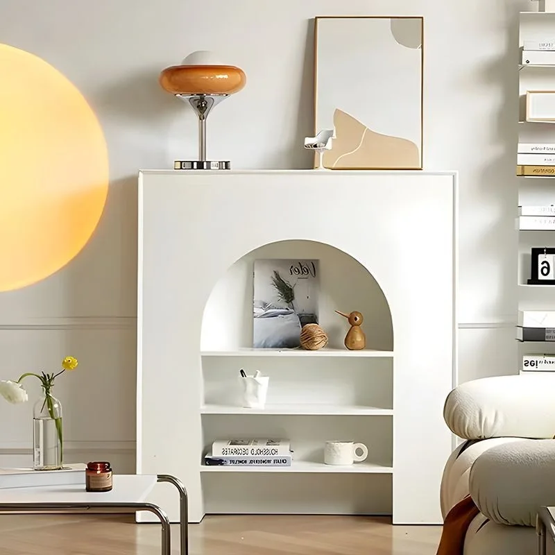 French fireplace cream wind cabinet living room home corridor entrance simple decorative cabinet shelf cabinet ins wind