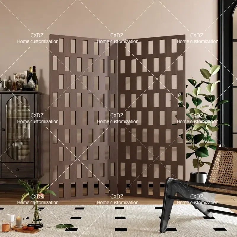 Modern Folding Room Divider Screen Portable Partition for Living Room Simple Light Luxury Home Decor Mobile Baffle Shelter