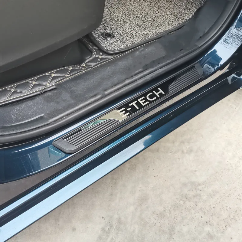 For Renault 5 2024 2025 Car Door Sill Scuff Plate Pedal Cover Exterior Threshold Protector Auto Stickers Trim Accessories view 6