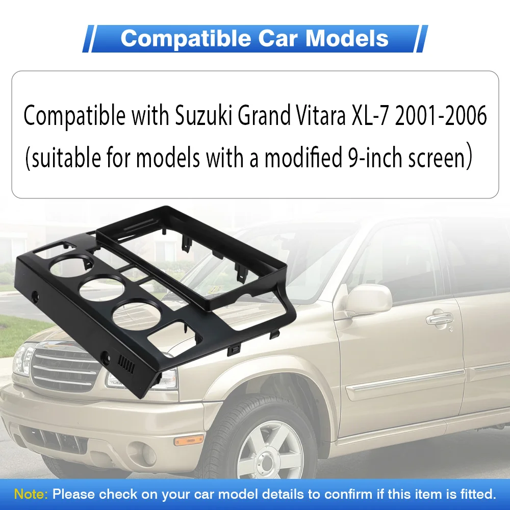 Für Suzuki Grand Vitara XL-7 2001-2006 9 Zoll 2 Din Radio-Frontblende Stereo-Einbaurahmen Navigation Android Radio Armaturenbrett-Einbausatz – Detail 7