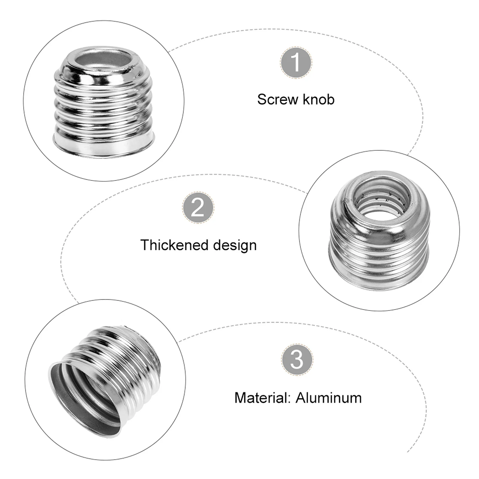 

15Pcs Light Bulb Adapter E14 to E27 Conversion Socket for Garage Workshop LED Light Base Converter Lamp Holder Adapter