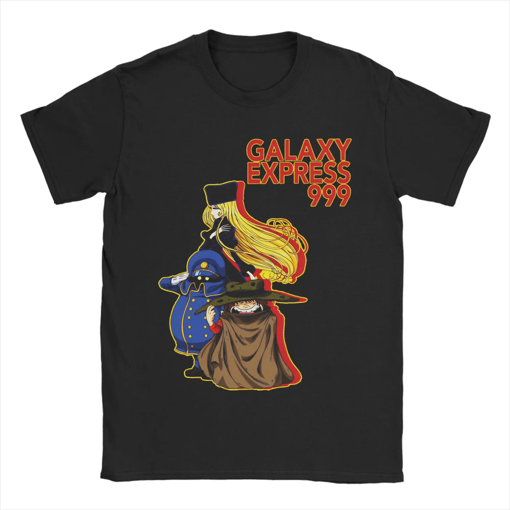 Camiseta GALAXY EXPRESS 999 de verão Harajuku masculina 100% algodão com gola redonda plus size, camisetas vintage de manga curta
