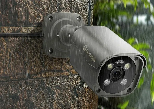 

#Red-Blue Light Alarm IP66 Waterproof CCTV System Surveillance for 4K 8MP IP Poe Security Camera