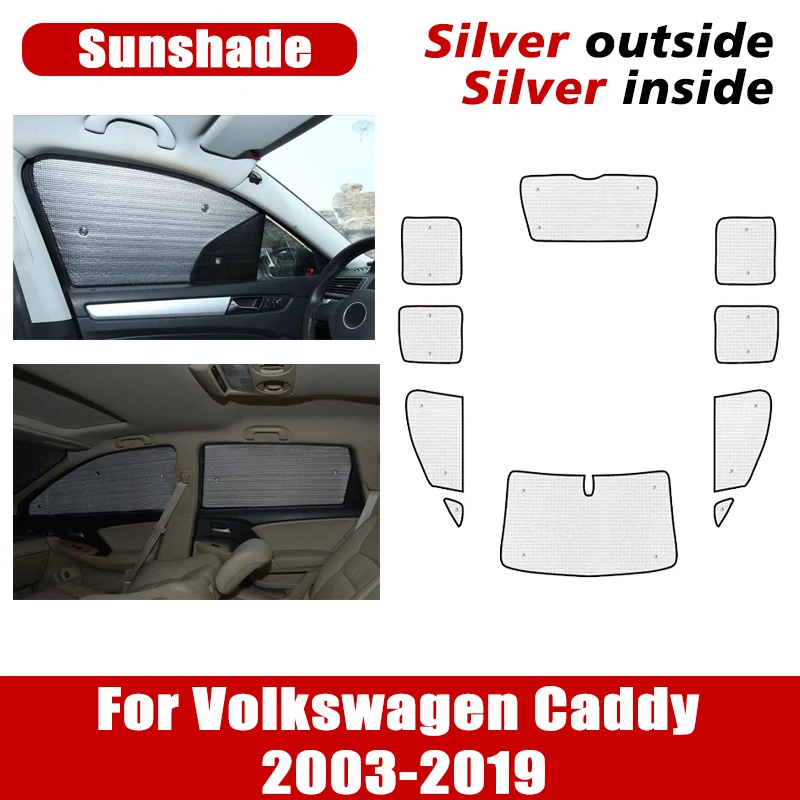 

Full Cover Visor For Volkswagen VW Caddy Mk2 MAXI 2003-2019 2004 2005 Sun Coverage Windshield Window Sunshade Car Accessories