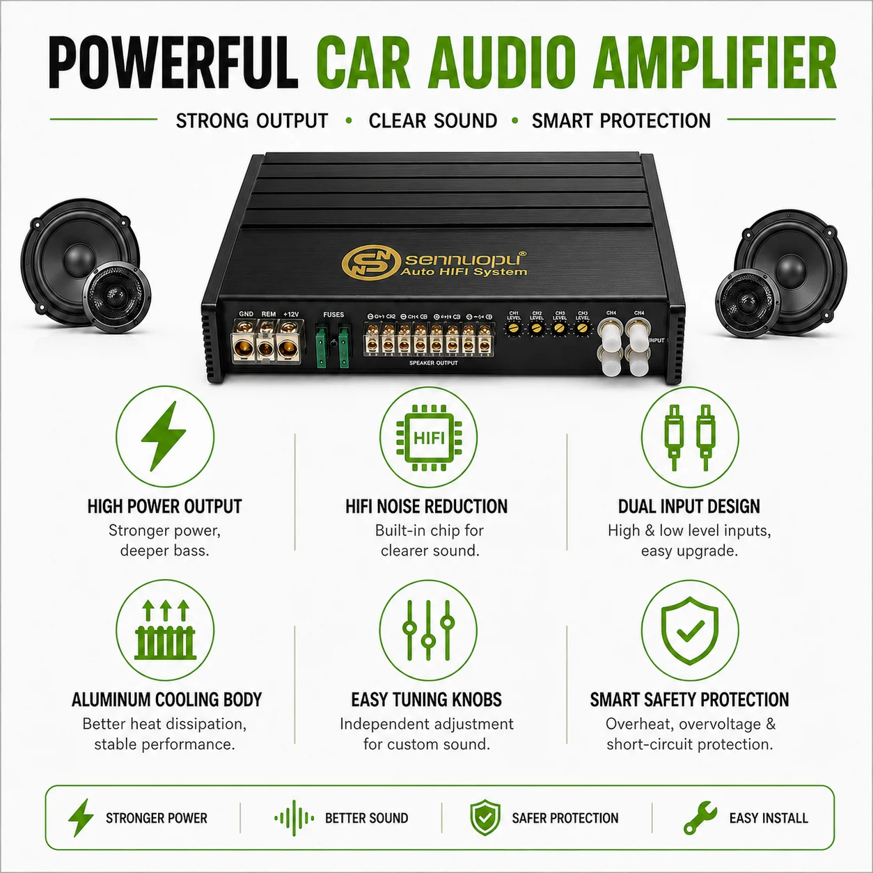 RTS – bezpośrednio od producen – Car Dsp Amplifier 8 Channel recenzja i cena