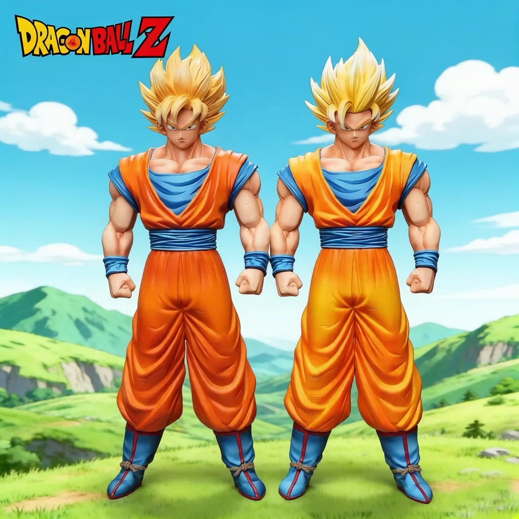 

【HY STUDIO】31 см/12,2 дюйма Аниме-фигурка Dragon Ball Z: Супер Сайян Сон Гоку, коллекционная модель из ПВХ, игрушка-фигурка