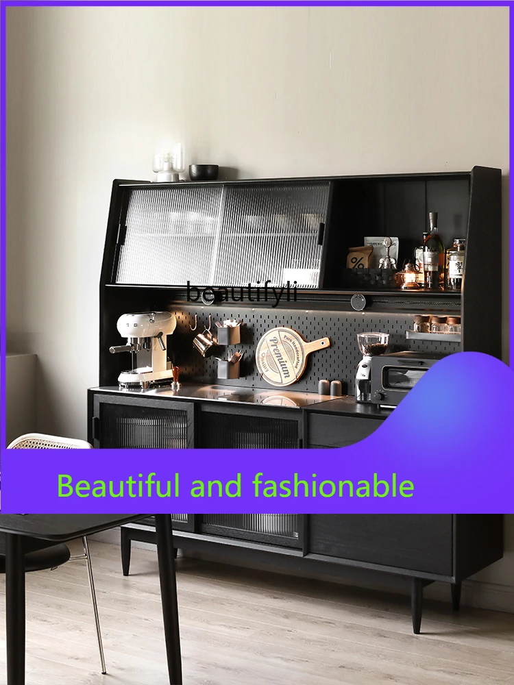 

Modern Minimalist Nordic Solid Wood Sideboard Japanese Retro Oak Cabinet Coffee Tea Cabinet Wine Cabinet