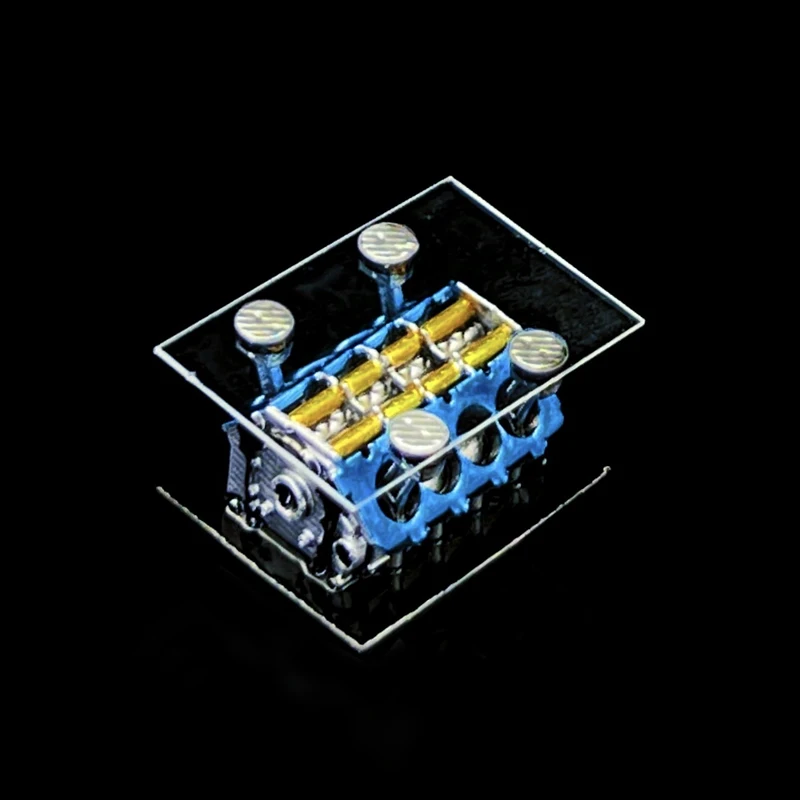 1PCS Miniature Engine Coffee Table Model 3D Printed Resin Tea Tables Diorama Accessories for 1/64 Scale Garage Scene Decoration