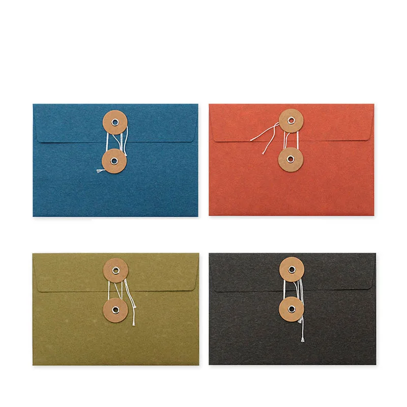 20Pcs Colorful Envelope Storage tie buckle paper special Paper Floral Gift vintage paper bag invitaciones card 115*170mm