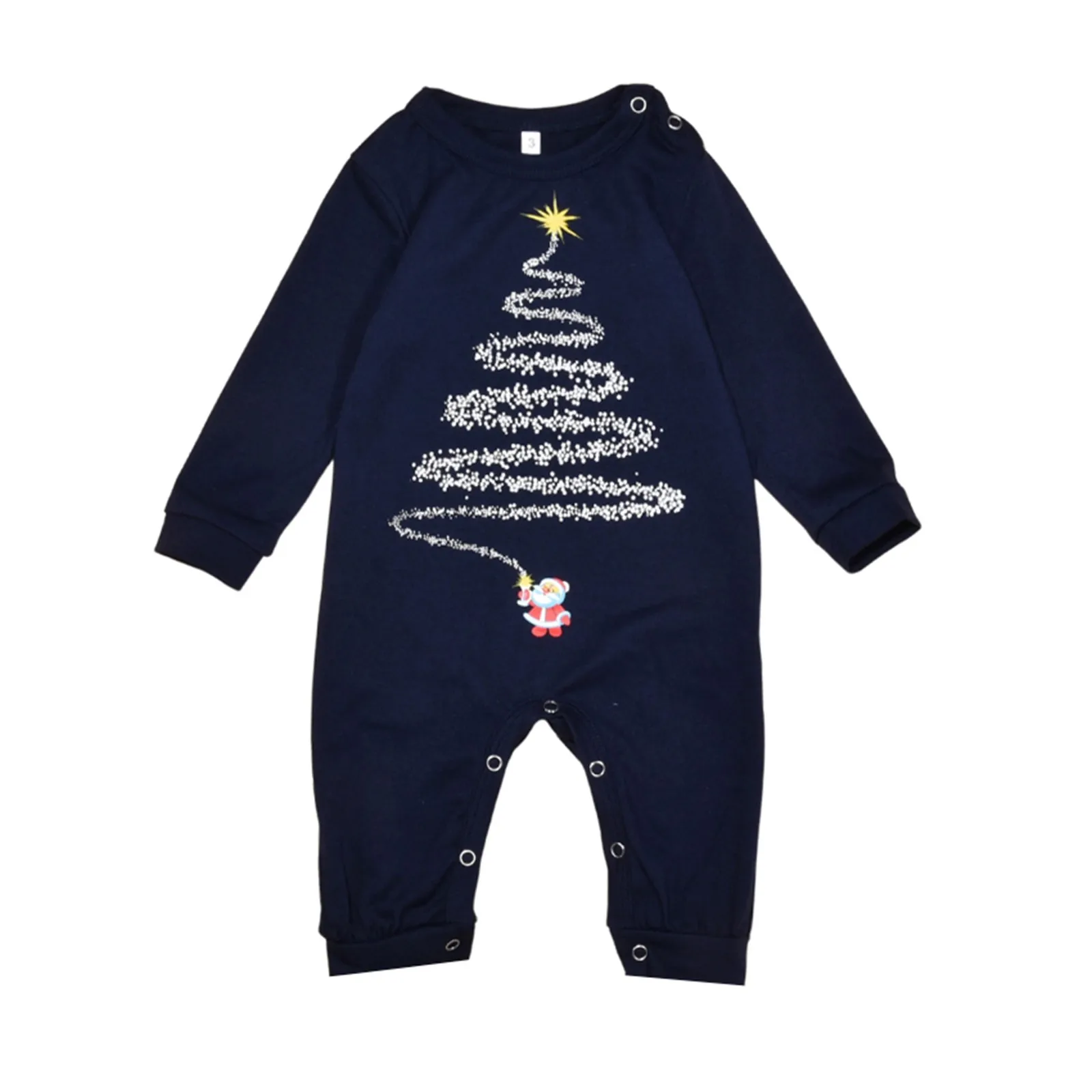 

2024 New Firework Kids Matching Outfits Christmas Set Warm Soft Baby Romper Family Look Cosplay New Year Costume For Baby