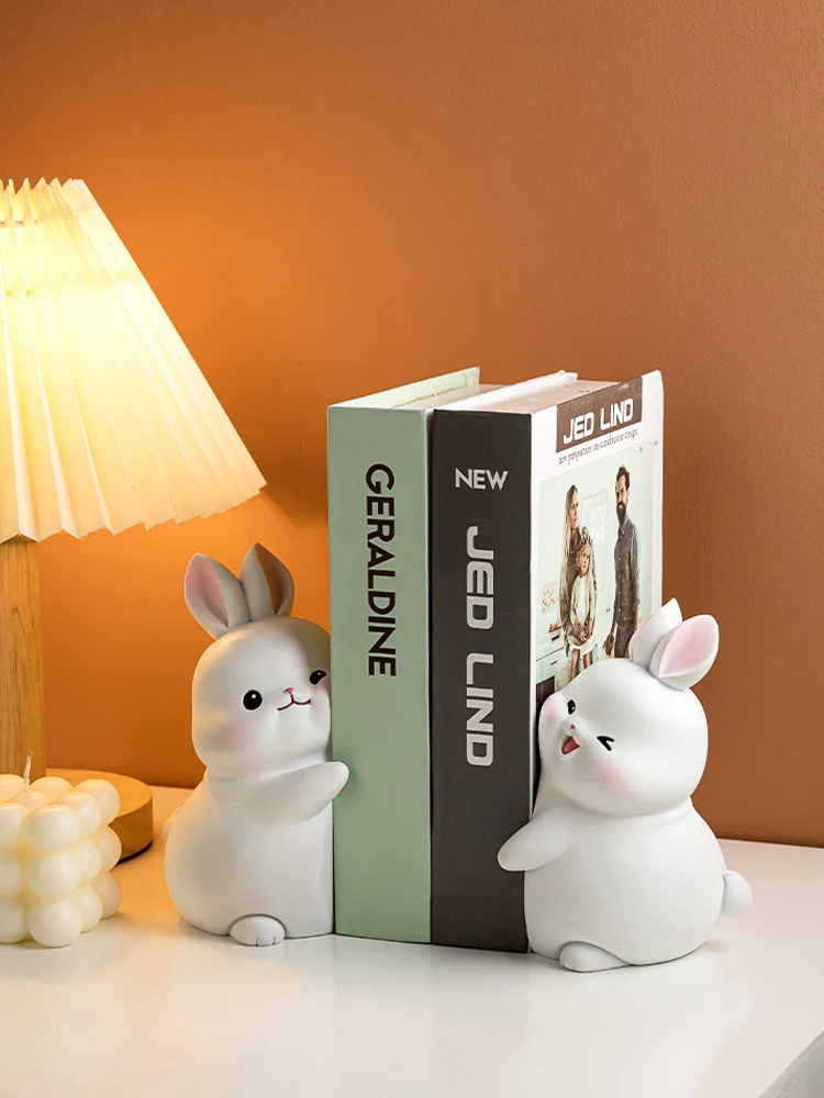 

Creative Cute Hug Rabbit Bookshelf Decoration Home Decorations Bookend Living Room Bedroom TV Wine Cabinet Desktop