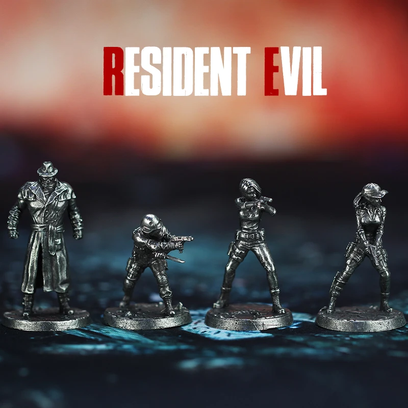 Metal cuproníquel residente soldado mal modelo figuras de ação jogo de tabuleiro peça estática estado ornamento em miniatura acessórios brinquedos