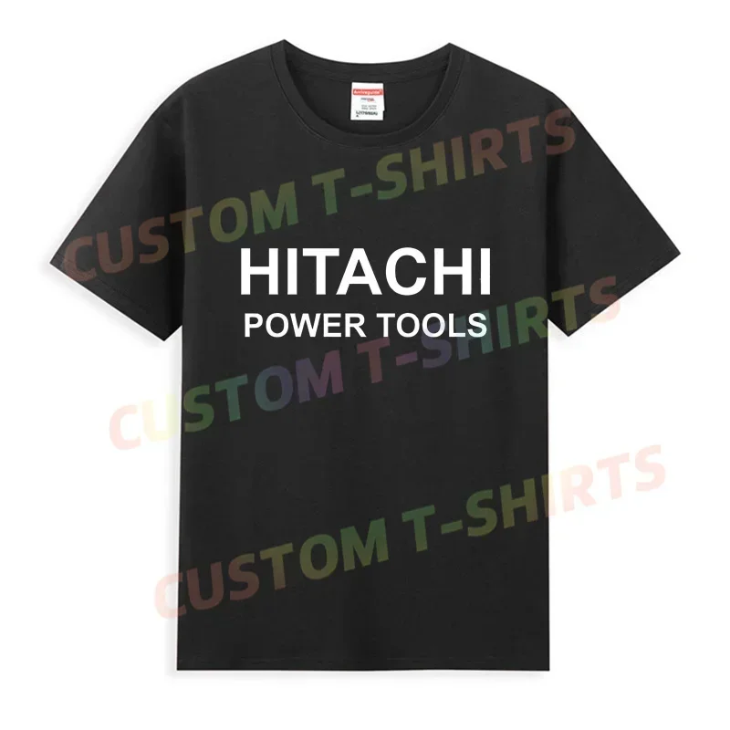 

Men T Shirt Casual Hitachi Power Tools Logo T-shirt Graphic Oversized Sports Tops Breathable Comfortable Streetwear S-3XL
