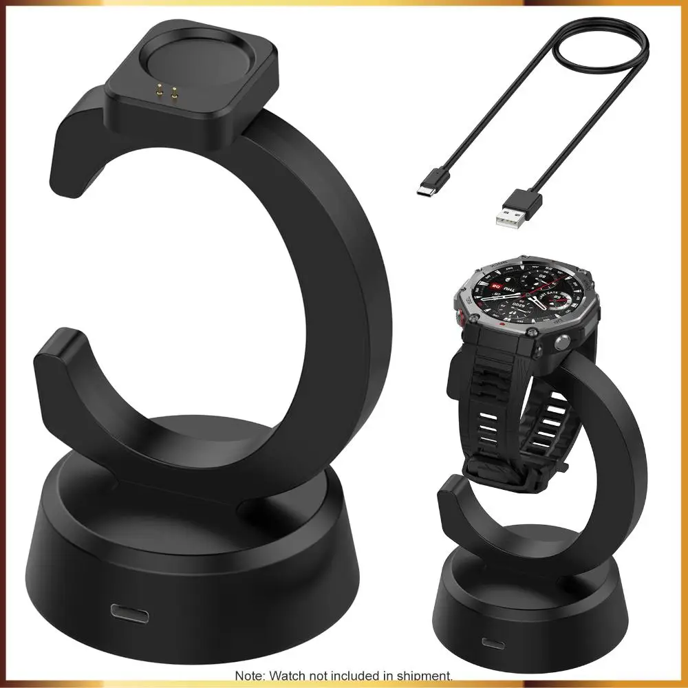 

Зарядное устройство для умных часов Huami Amazfit T-REX3 Pro, легкое, с защитой от скольжения, точный адаптер, износостойкий коннектор для смарт-часов