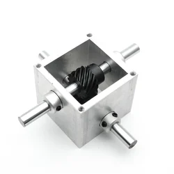 Transmission Gearbox 8MM 1:1/15/20/25/30/35 Manual Electric Micro Turbine Worm Gear Reducer Screw Lift Automation Equipment