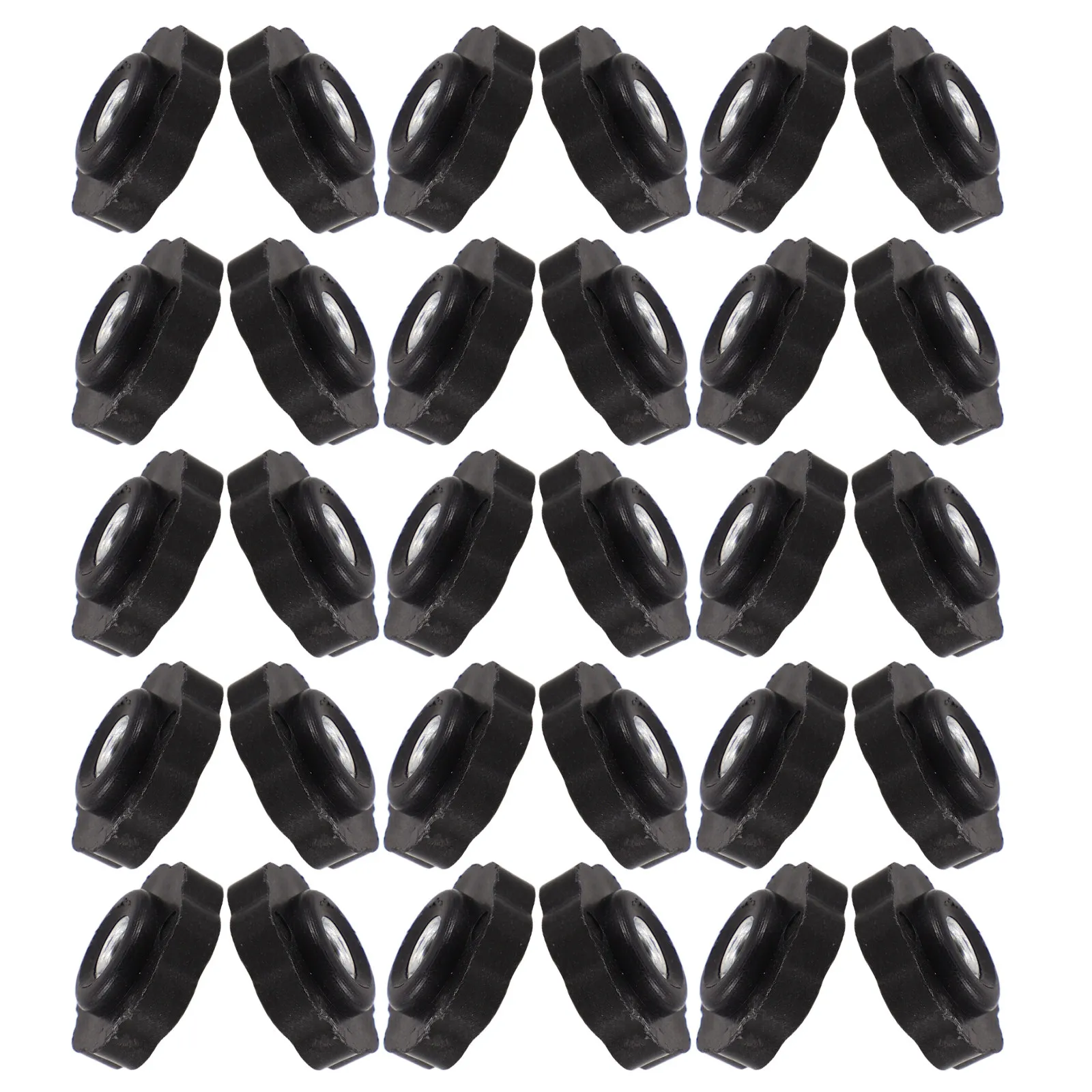 200Pcs M4 Nut Black Star-Shaped Plastic Clamping Screw-on Handle Knurled Knob for Equipment Cabinets Workshop Knob Nut
