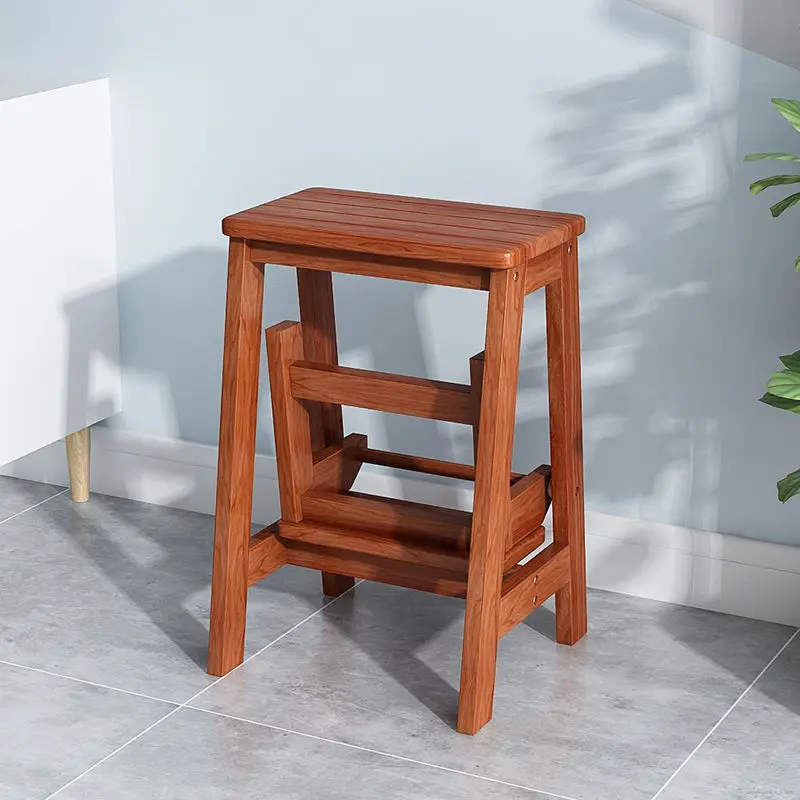 Ladder Household Folding  Staircase Stool Indoor Chair Dormitory Dual-purpose Thickened Tow Step Ladder Foot Stool Step Ladder